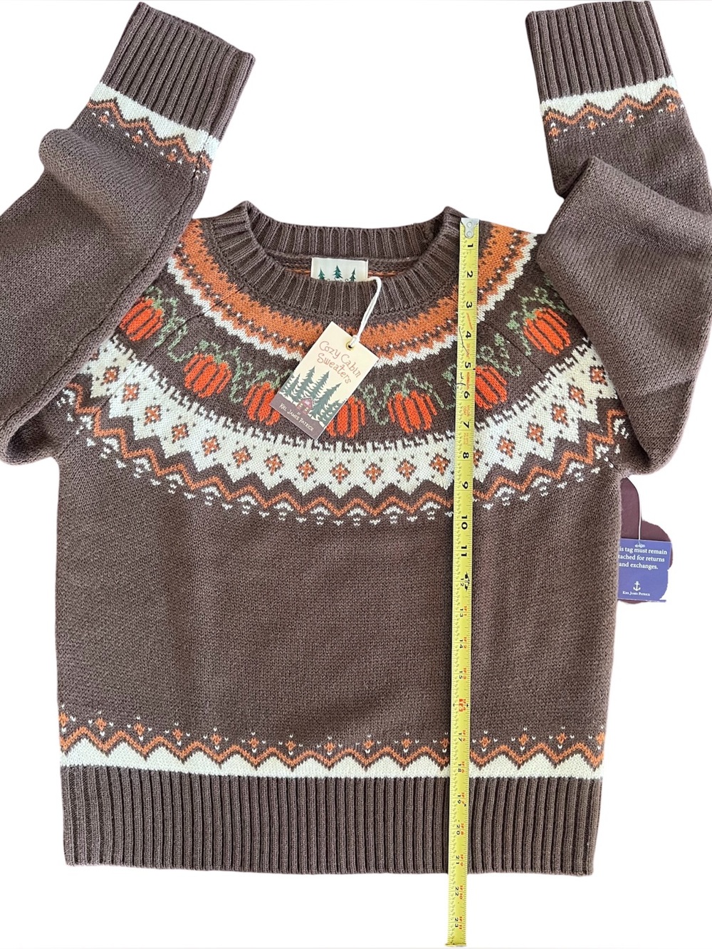 Kiel James Patrick Cozy Pumpkin Sweater XS NWT - Picture 6 of 7